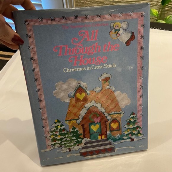 ALL THROUGH THE HOUSE Christmas in Cross Stitch Great Patterns Sewing Crafts - Picture 2 of 13